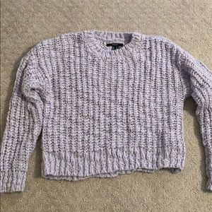 Pastel purple cropped sweater